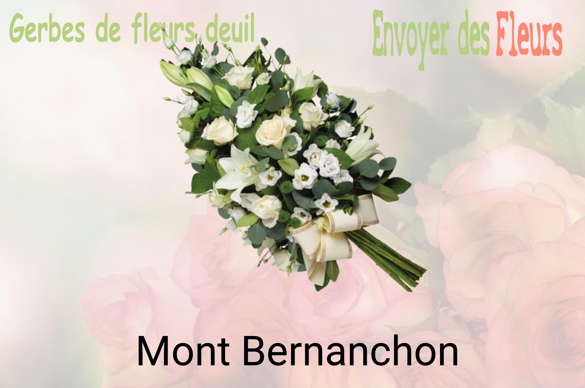 Gerbe de fleurs de deuil livrée à Mont-Bernanchon